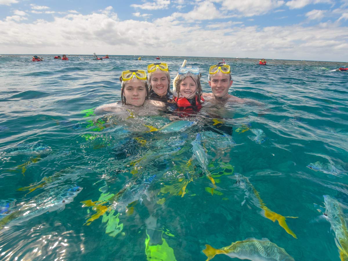 great barrier reef for kids, family reef trip cairns, family cruises